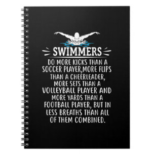 Strong Swimmer Swim Swimming Gifts For Men Women Notebook