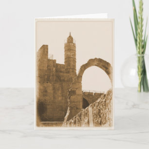 Strong Tower - Scripture Greeting Card