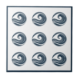 Strong Wave  Ceramic Tile