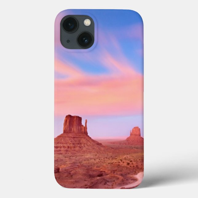 Strong Winds over Desert Valley Case-Mate iPhone Case (Back)