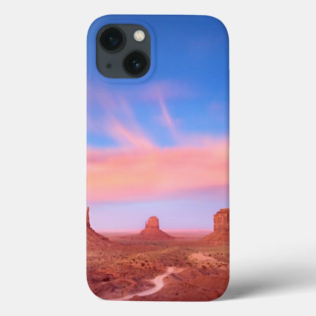 Strong Winds over Desert Valley Case-Mate iPhone Case (Back)