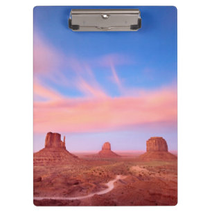 Strong Winds over Desert Valley Clipboard