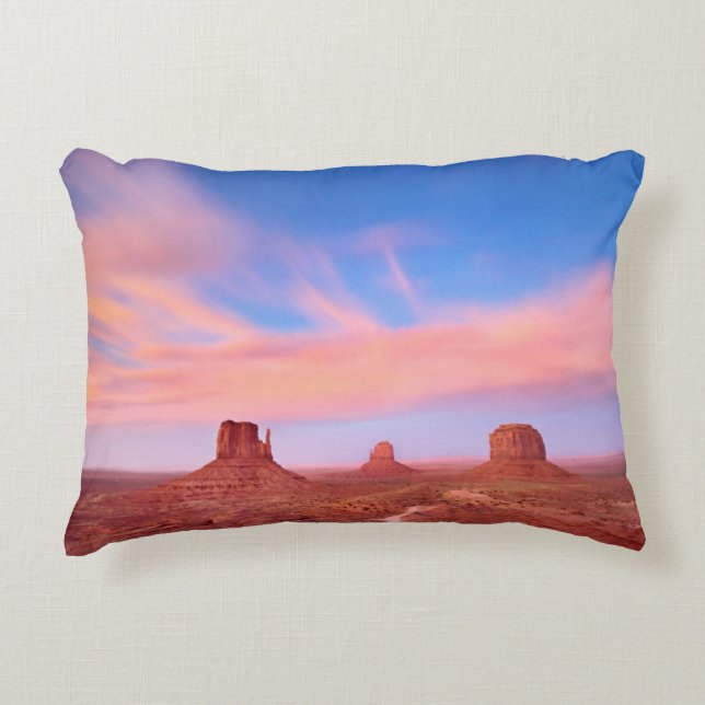 Strong Winds over Desert Valley Decorative Cushion (Front)