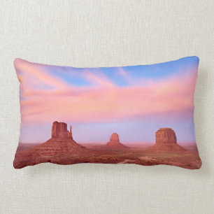 Strong Winds over Desert Valley Lumbar Cushion