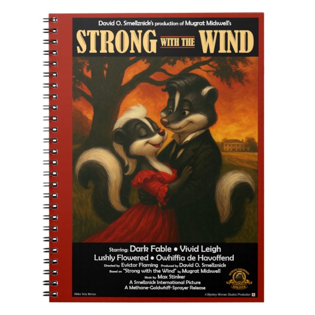 Strong with the Wind Movie Parody Notebook (Front)