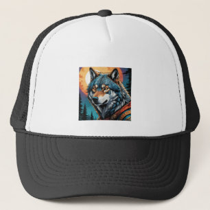 Strong Wolf Trucker Hat