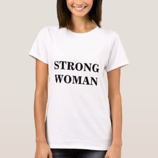 STRONG WOMAN Cotton Tee Shirt