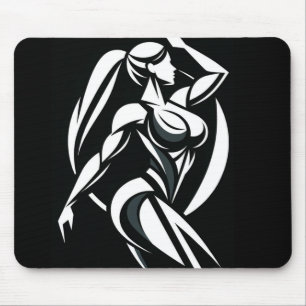 Strong Woman Fitness Personal Training Minimalist Mouse Pad