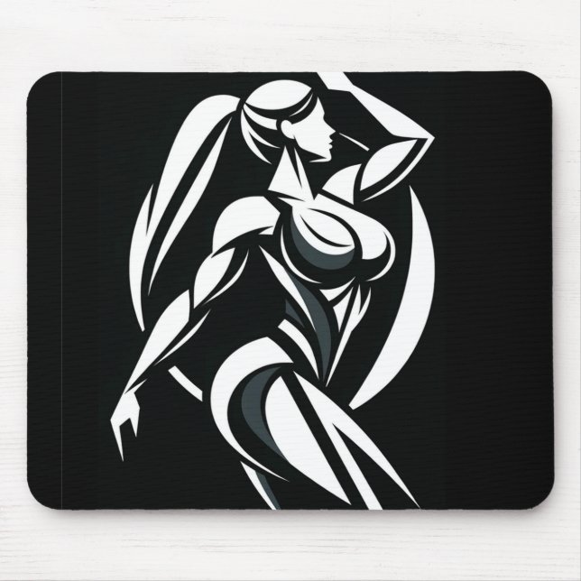 Strong Woman Fitness Personal Training Minimalist Mouse Pad (Front)