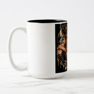 Strong Woman – Fitness Warrior Two-Tone Coffee Mug