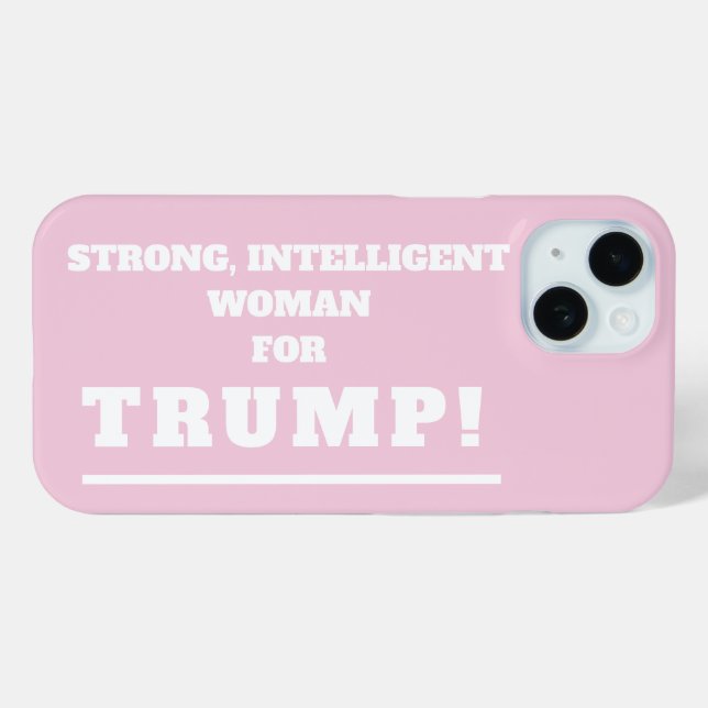 Strong Woman for Trump Case-Mate iPhone Case (Back (Horizontal))