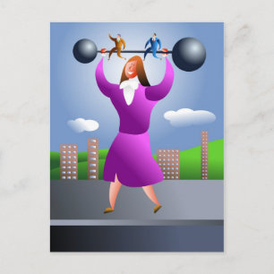 Strong Woman Postcard