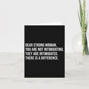 Strong Woman Pro Choice Feminist  Card