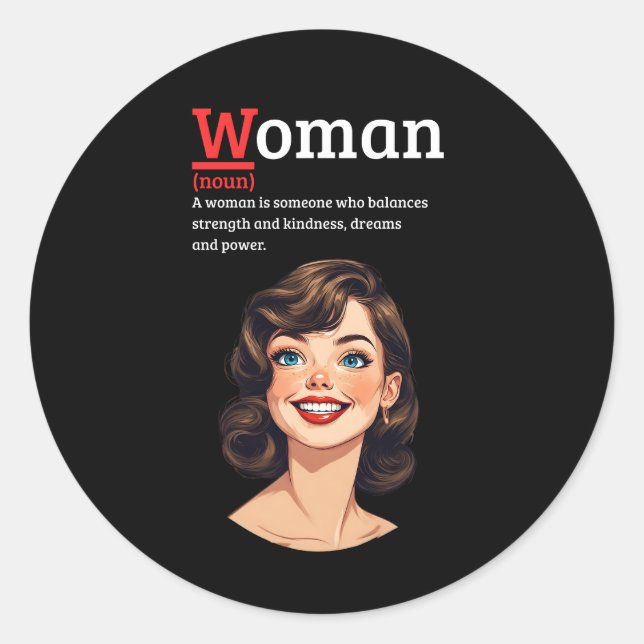 Strong Woman, Strong Soul  Classic Round Sticker (Front)
