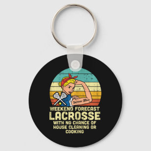 Strong Woman Weekend Forecast Lacrosse Mum Lax Mam Key Ring