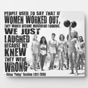 "Strong Woman" Workout Motivational Plaque