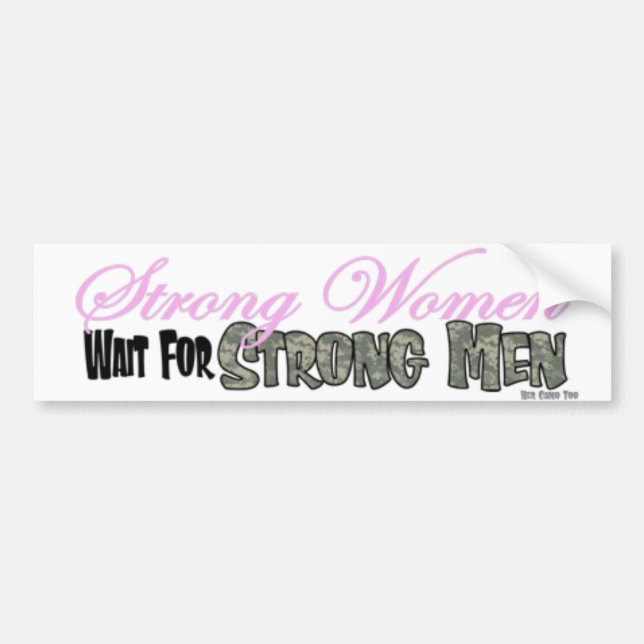 Strong women Bumper sticker (Front)