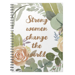 strong women change the world 8th march equality  notebook