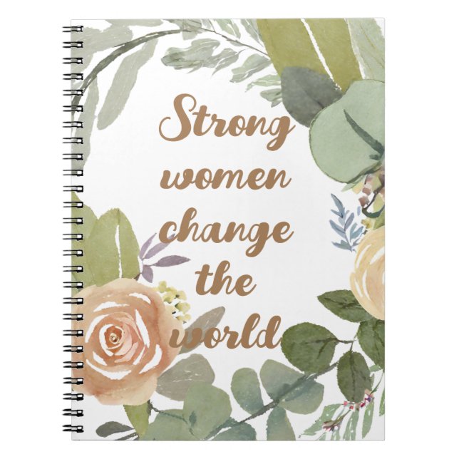 strong women change the world 8th march equality  notebook (Front)