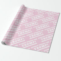 Strong women for Trump Pink Gift Wrap