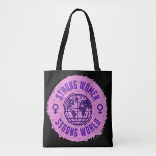 Strong Women Inspirational Quote Tote Bag
