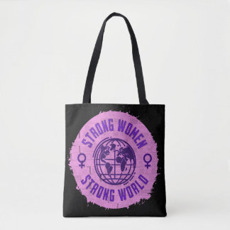 Strong Women Inspirational  Quote Tote Bag