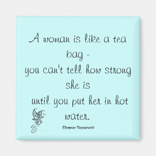 Strong Women Quote Roosevelt Magnet