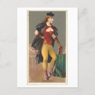 Strong Women Series #18: Lawyer Vintage Postcard