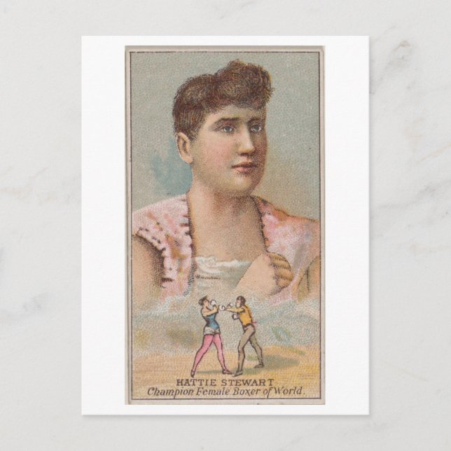 Strong Women Series #27: Hattie Stewart Vintage Postcard (Front)