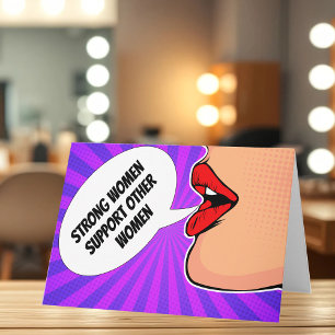 Strong Women Support Other Women Card