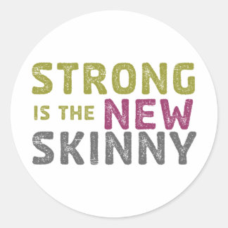 Stronge is the New Skinny - Sketch Classic Round Sticker