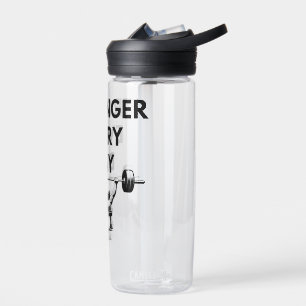STRONGER EVERY DAY Water Bottle Gym Motivation