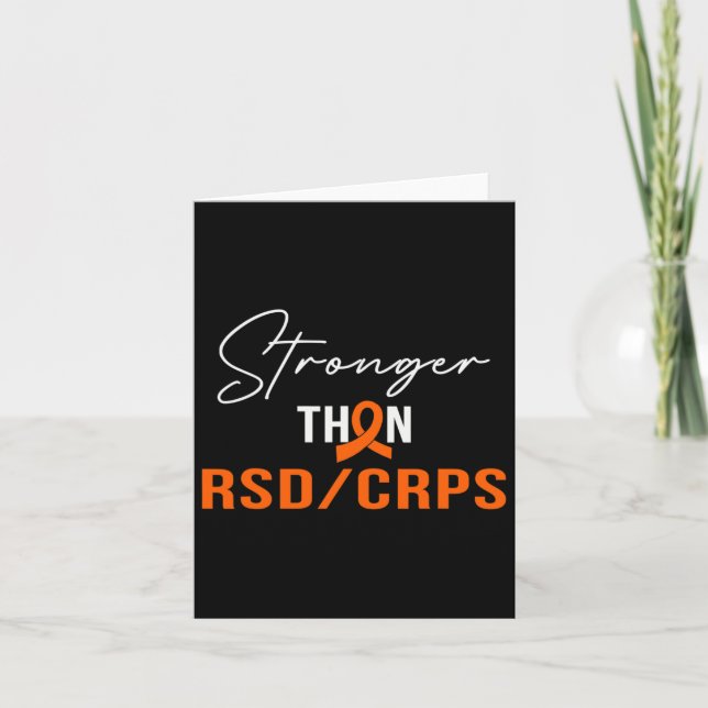 Stronger Rsd Crps Warrior Rsd Crps Awareness  Card (Front)
