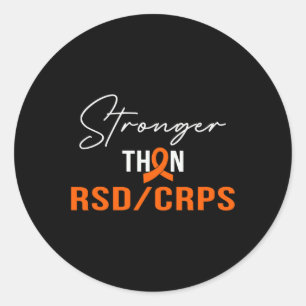 Stronger RSD CRPS Warrior RSD CRPS Awareness Classic Round Sticker