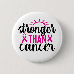Stronger Than Cancer 6 Cm Round Badge