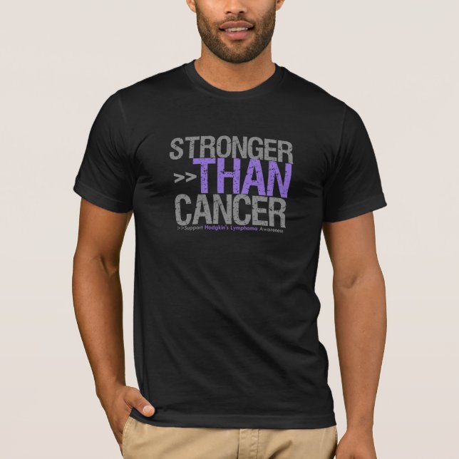 Stronger Than Cancer - Hodgkin's Lymphoma T-Shirt (Front)