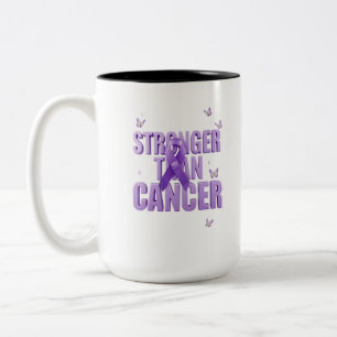 *Stronger Than Cancer Inspirational Mug – Hope & E