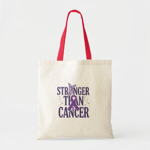 Stronger Than Cancer Inspirational Tote Bag