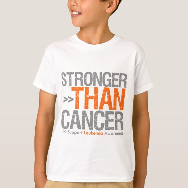 Stronger Than Cancer - Leukaemia T-Shirt (Front)