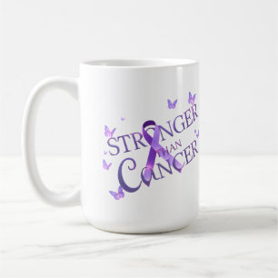 Stronger Than Cancer Mug Cancer Awareness Coffee