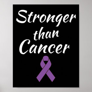 Stronger Than Cancer Pancreatic Cancer Awareness  Poster