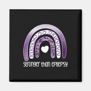 Stronger Than Epilepsy Epilepsy Survivor Purple R Magnet