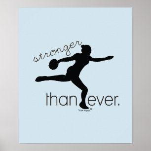 Stronger Than Ever Discus Throw Poster Gift