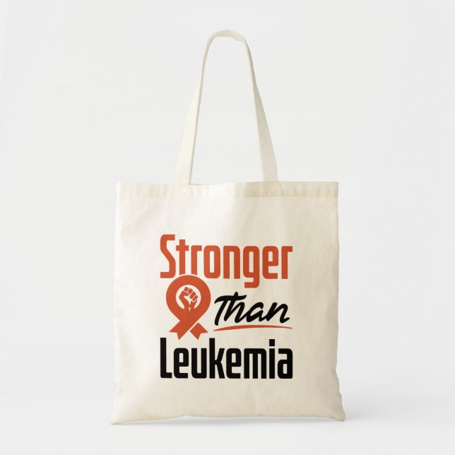 Stronger Than Leukaemia Blood Cancer Survivor Tote Bag (Front)