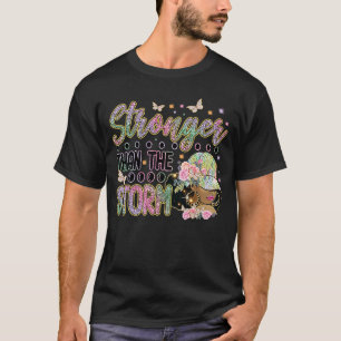 Stronger Than The Storm Afro Girl Black History T-Shirt