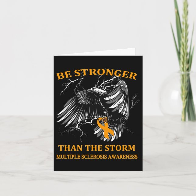Stronger Than The Storm Multiple Sclerosis  Card (Front)