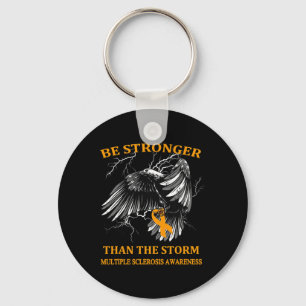 Stronger Than The Storm Multiple Sclerosis  Key Ring