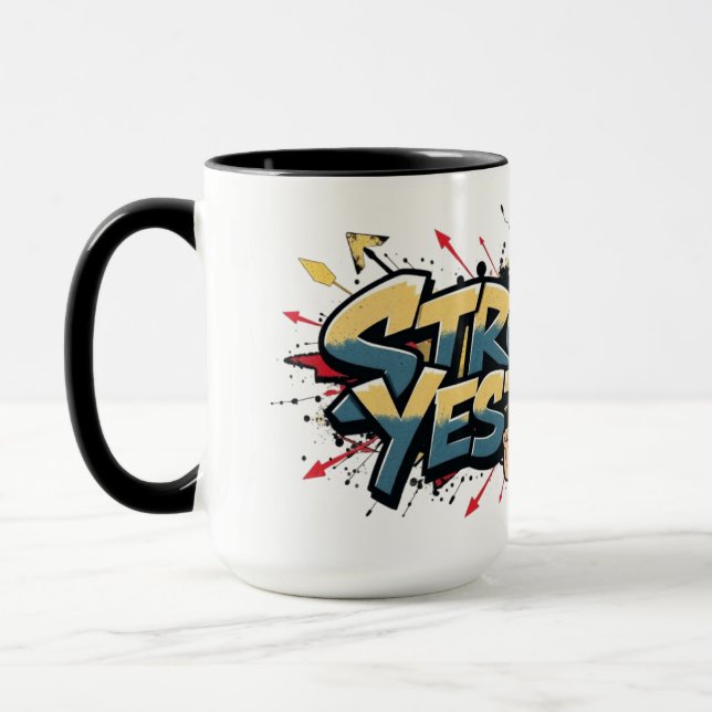 Stronger Than Yesterday - Motivation Mug (Left)