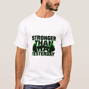 Stronger Than Yesterday Neon Tee