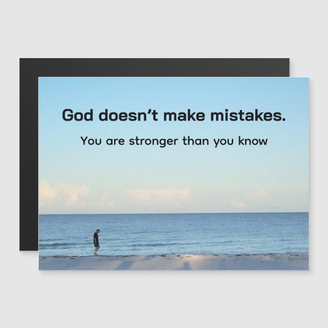 Stronger Than You Know Magnetic Card (Front/Back)